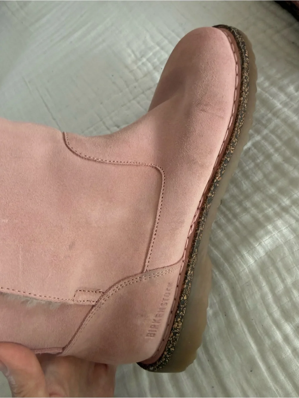 NWT Birkenstock Uppsala Shearling Suede Leather Boot Size 38 Regular/Wide